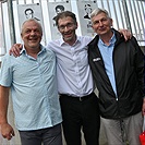 Antonín Tichý, předseda Tempa Jiří Trunečka a Jan Štilec